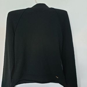 Roberto Cavalli Wool Sweater w/ Open Chain Bck